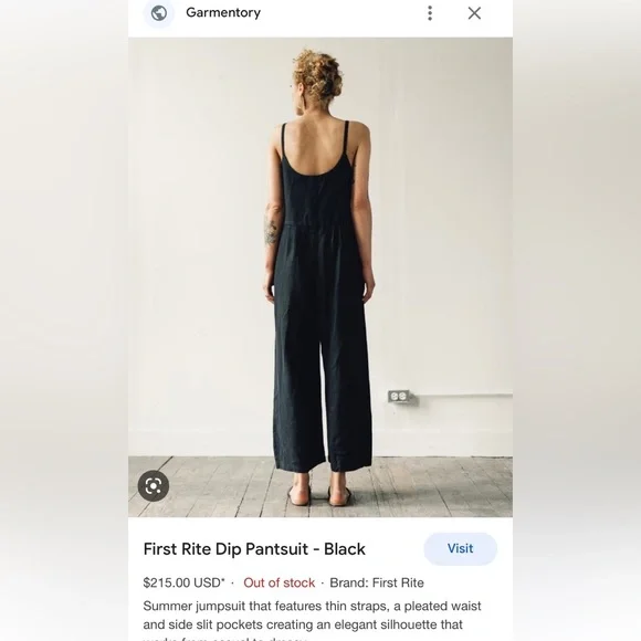 First Rite dip jumpsuit / pantsuit - Picture 4 of 6